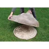 Декоративный камень (крышка) для канализационного люка